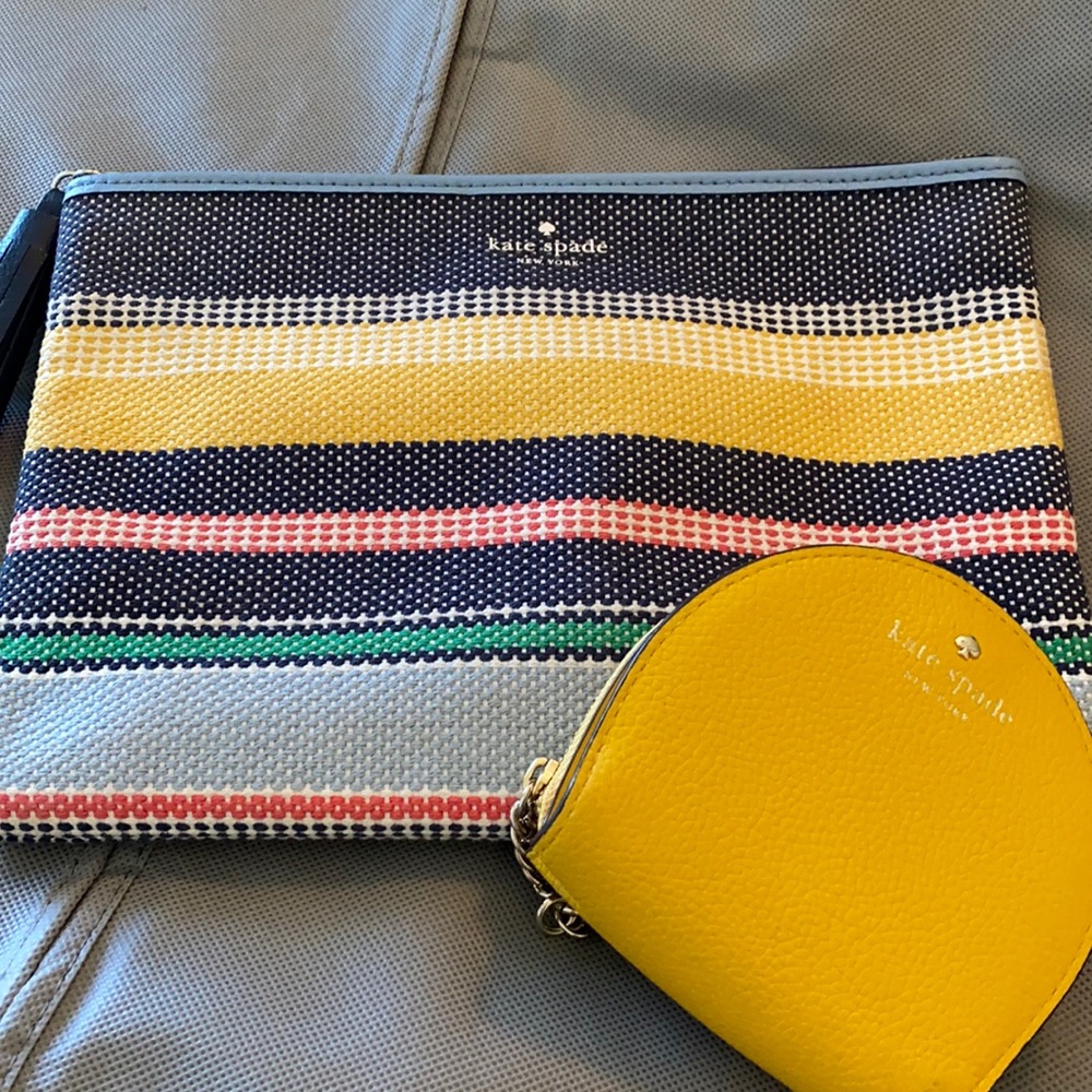Kate Spade clutch and small wallet